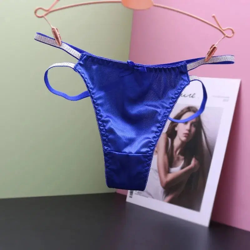 Culotte-satin-string-Douce-Tentation-bleu