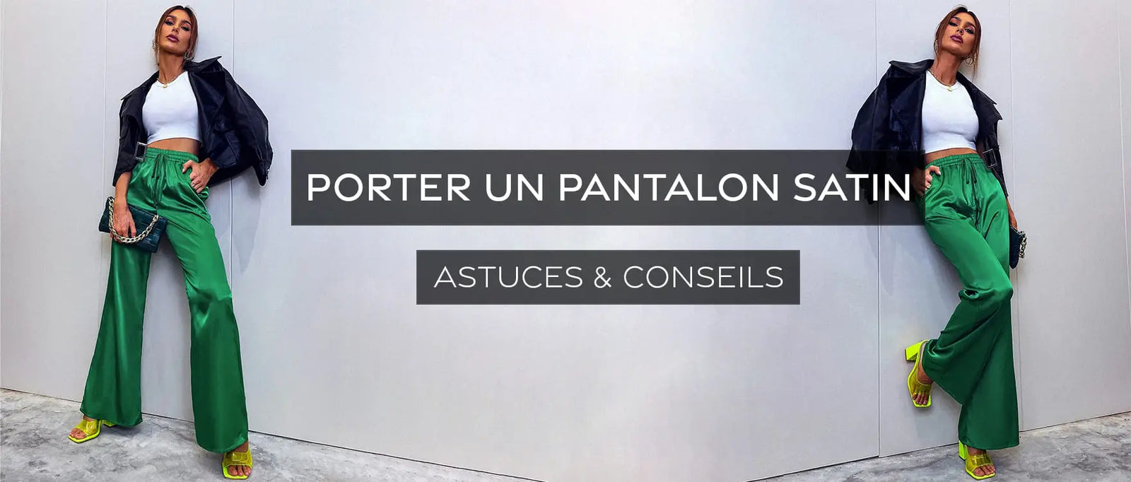 porter pantalon satin