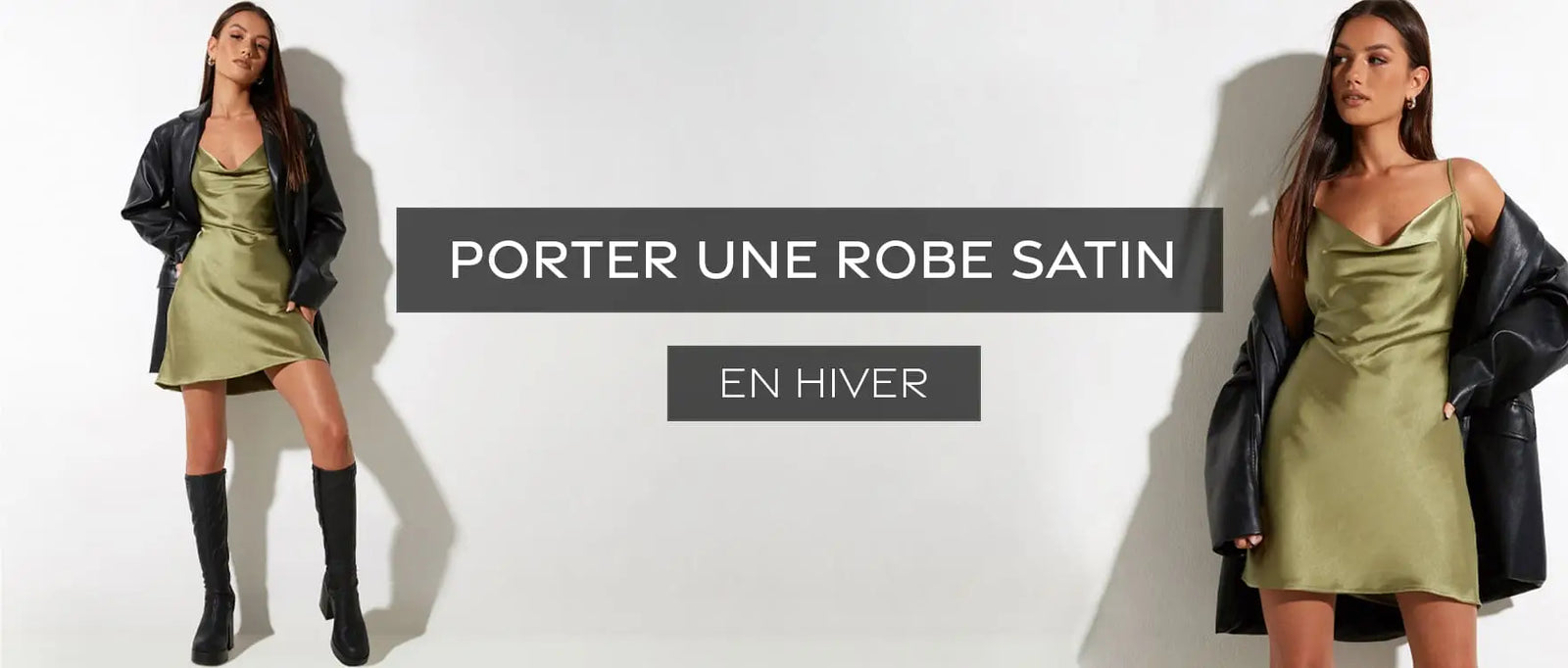robe satin hiver