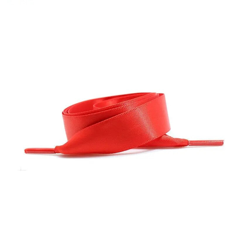 Lacets-Satin-Uni-Rouge