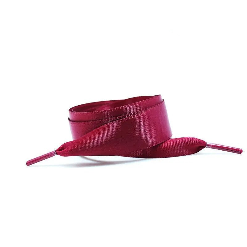 Lacets-Satin-Uni-Rouge-Vin