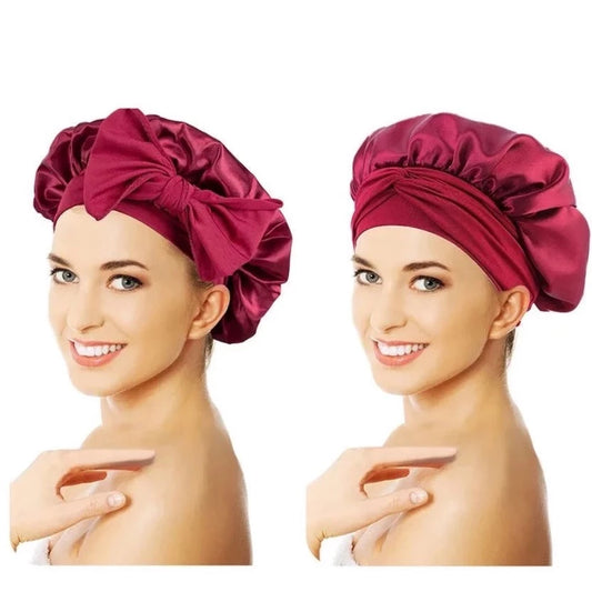 bonnet-de-nuit-en-satin-doux-rouge