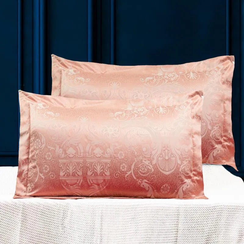 taie-d-oreiller-satin-en-jacquard-de-luxe-Saumon