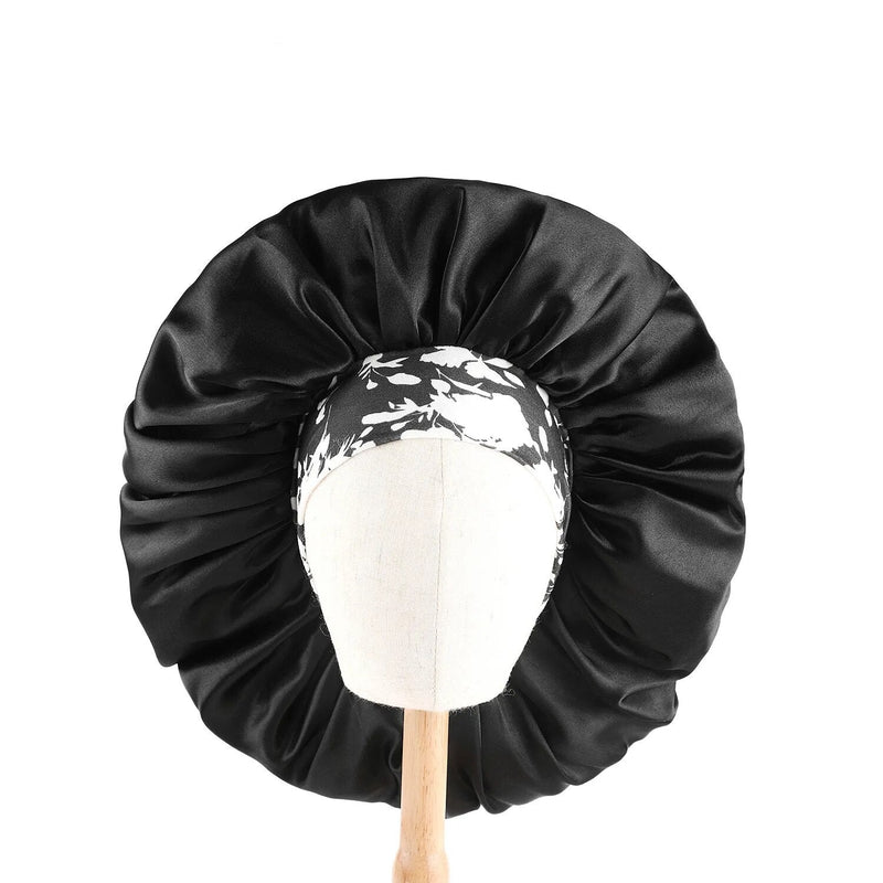 Bonnet-satin-extra-large-avec-bandeau-fleuri
