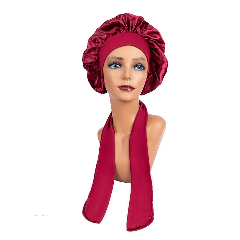 bonnet-de-nuit-en-satin-doux-rouge