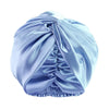 Bonnet-Satin-Turban-Croisé-Bleu-clair
