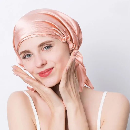 Bonnet-Satin-Foulard-Rose-Poudré