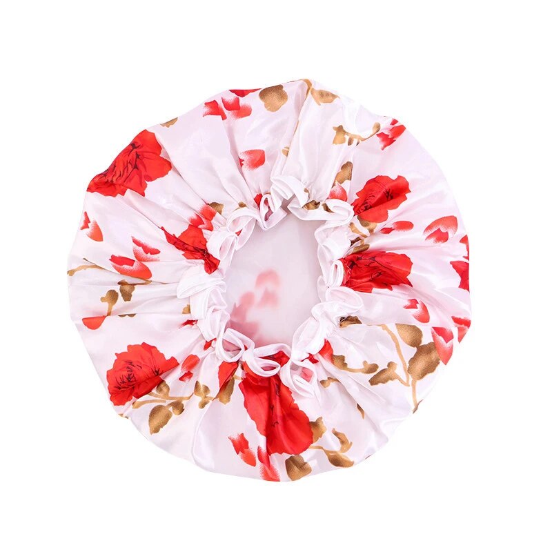 bonnet-de-bain-en-satin-imprimé-floral