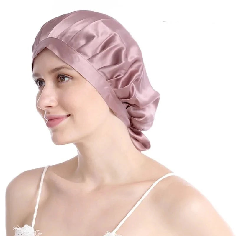 Bonnet-Satin-de-Soie-Bois-De-Rose