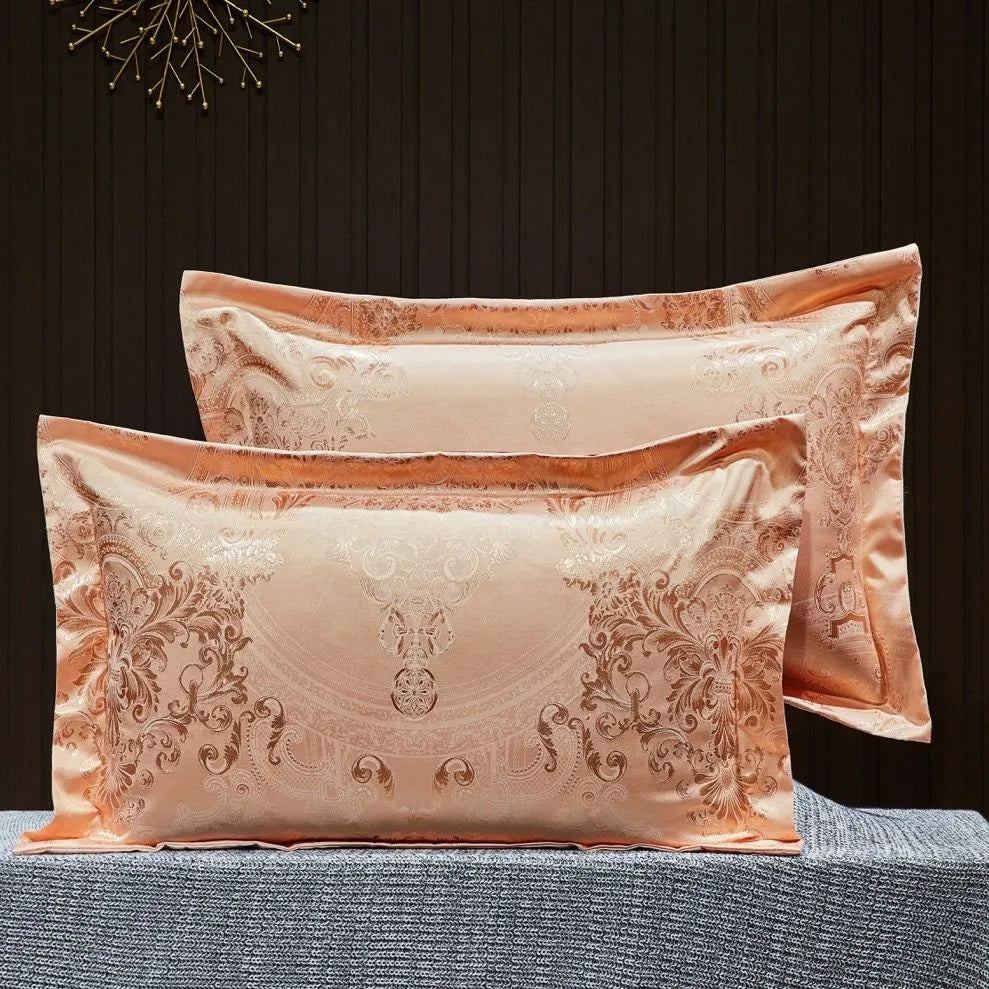 taie-d-oreiller-satin-en-jacquard-de-luxe-abricot