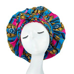 Bonnet de Nuit Wax et Satin - Vignette | Création Satin
