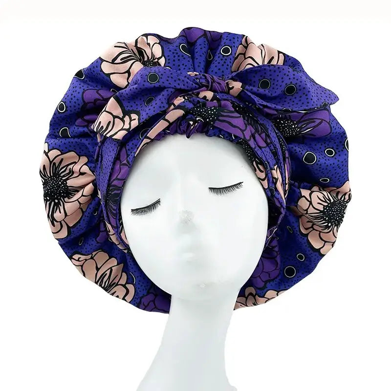 bonnet-de-nuit-wax-et-satin-violet