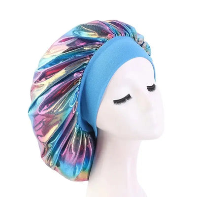 Bonnet-Satin-Arc-en-ciel-bleu