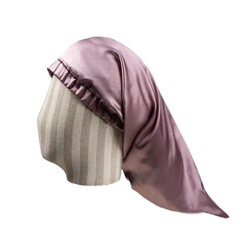 Bonnet-Satin-De-Soie-Style-Fourreau-Bois-De-Rose