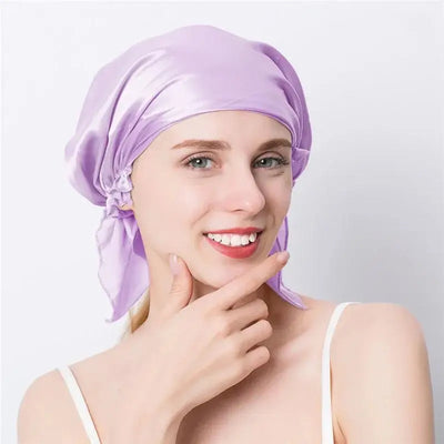 Bonnet-Satin-Foulard-Mauve