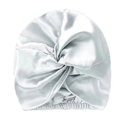 Bonnet-Satin-Turban-Croisé-Argenté