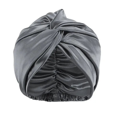 Bonnet-Satin-Turban-Croisé-Gris-Foncé