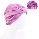 Bonnet Satin Turban Croisé - Vignette | Création Satin