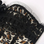 Corset Overbust Satin Imprimé Léopard - Vignette | Création Satin