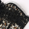 Corset-Overbust-satin-imprimé-Léopard-bustier
