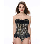 Corset Overbust Satin Imprimé Léopard - Vignette | Création Satin