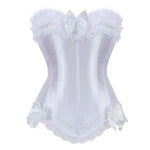 Corset Satin Et Dentelle Burlesque - Vignette | Création Satin