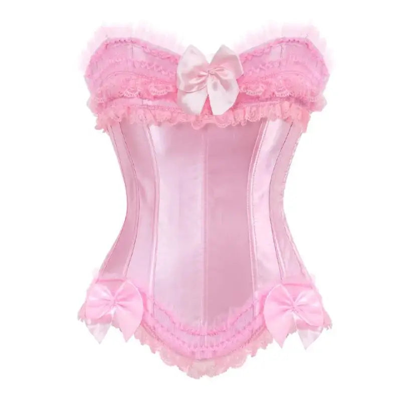 Corset-satin-et-dentelle-burlesque-rose