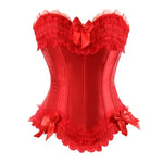 Corset Satin Et Dentelle Burlesque - Vignette | Création Satin