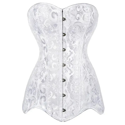 Corset-Satin-Longline-Gothique-Blanc