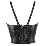 Corset Satin Noir Serre-Taille - Vignette | Création Satin