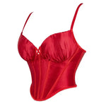 Corset Satin Rouge - Vignette | Création Satin