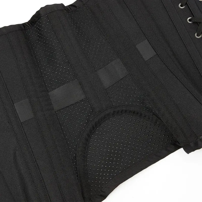 Corset-Satin-Underbust-Noir-ceinture