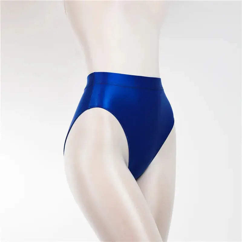 Culotte-satin-80's-bleu-devant