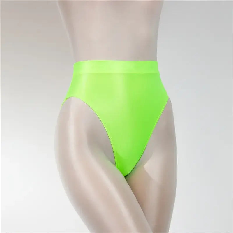 Culotte-satin-80's-vert-fluo-devant