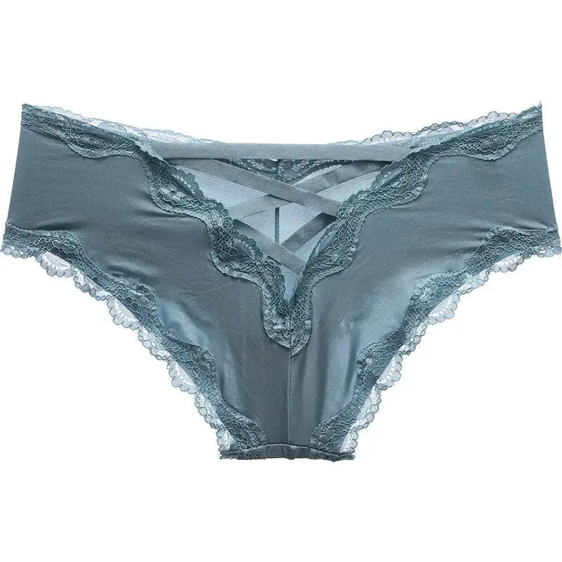 Culotte-satin-à-lacet-bleu