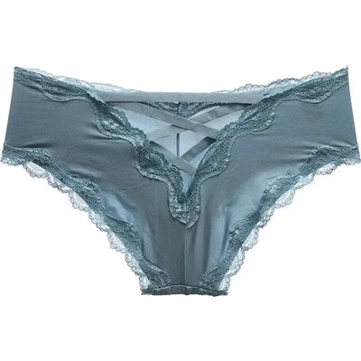 Culotte-satin-à-lacet-bleu
