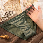 Culotte Satin Échancrée En Cœur - Vignette | Création Satin