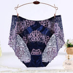 Culotte Satin Grande Taille Fleuri - Vignette | Création Satin