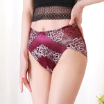 Culotte Satin Grande Taille Fleuri - Vignette | Création Satin
