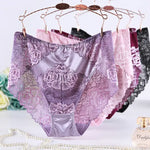 Culotte Satin Grande Taille Fleuri - Vignette | Création Satin