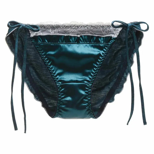 culotte-satin-seduction-avec-lacage-vert-paon
