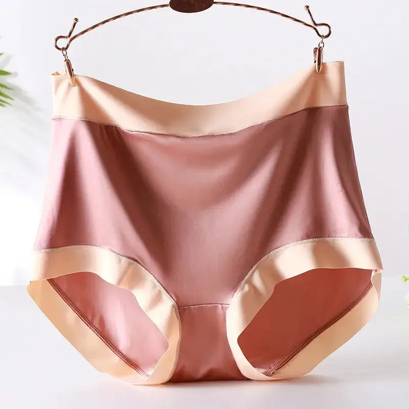 Culotte-satin-Sensation-taille-haute-saumon