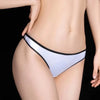 Culotte-satin-string-effet-brillant-blanc-et-noir