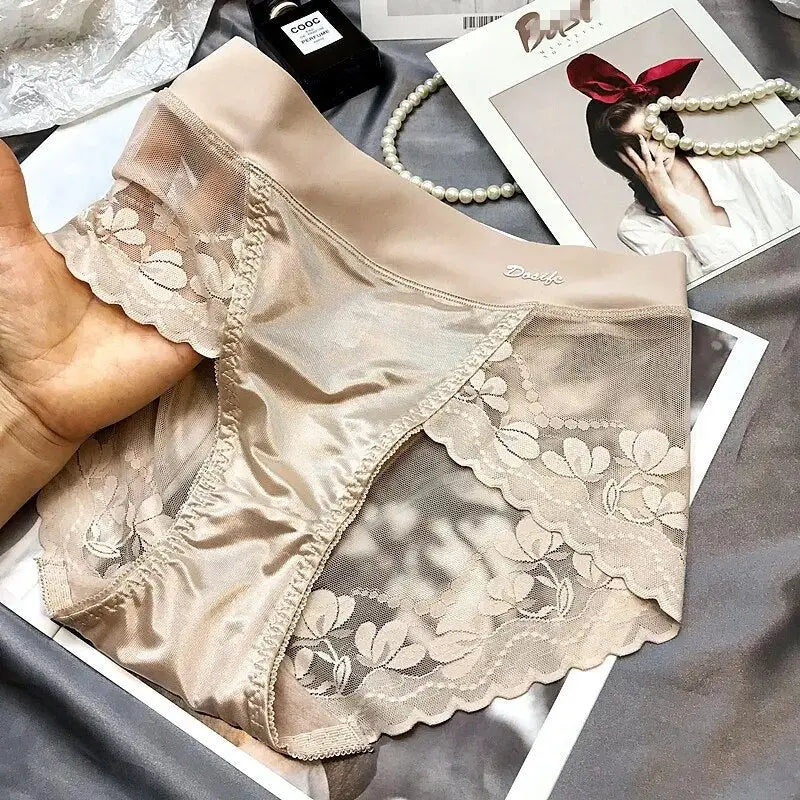 culotte-satin-taille-haute-caresses-de-dentelle-kaki
