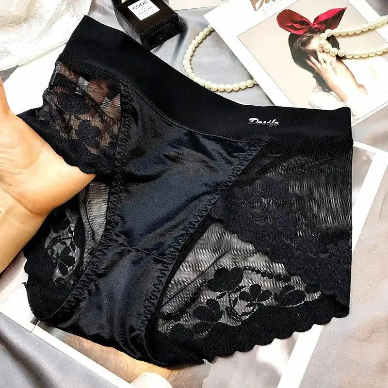 culotte-satin-taille-haute-caresses-de-dentelle-noir