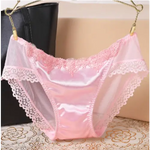 Culotte Satin Transparente Enchantement En Dentelle - Vignette | Création Satin