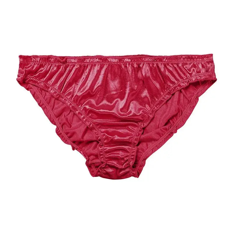 Culotte-satin-unie-rouge