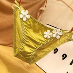 Culotte Sexy Satin & Fleurs - Vignette | Création Satin