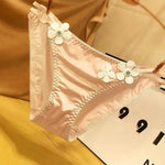 Culotte Sexy Satin & Fleurs - Vignette | Création Satin