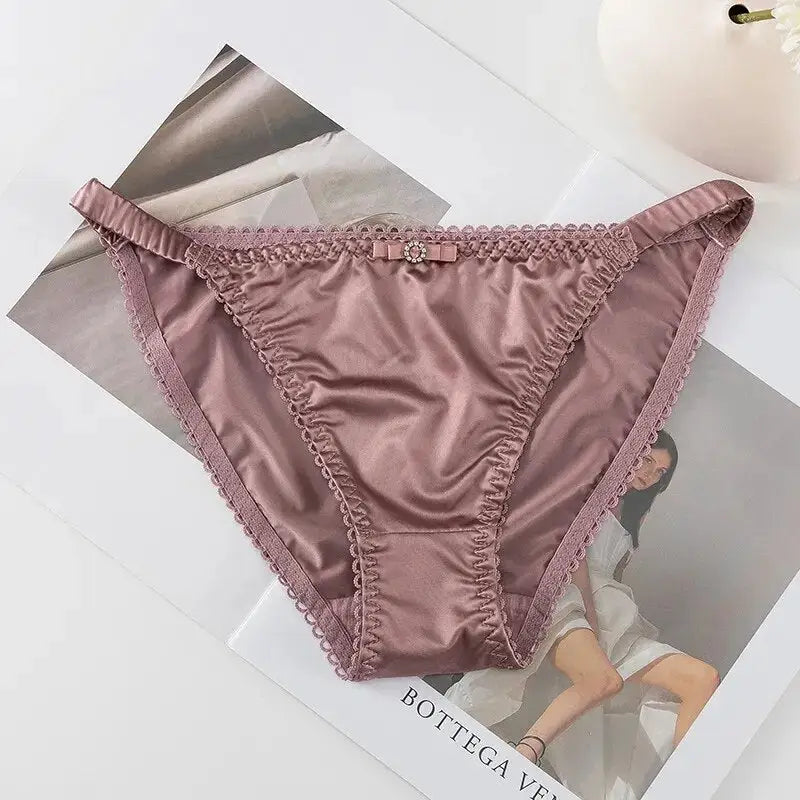 culotte-sexy-taille-basse-satin-rose-foncé